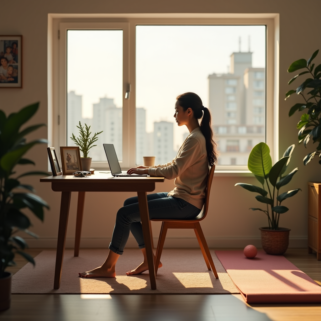 trabajar desde casa con equilibrio